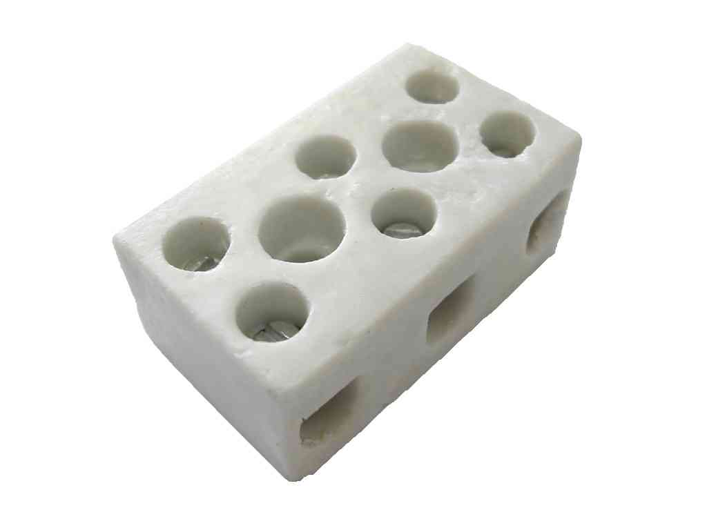 15A / 15 Amp 3 Way Ceramic Connector Block