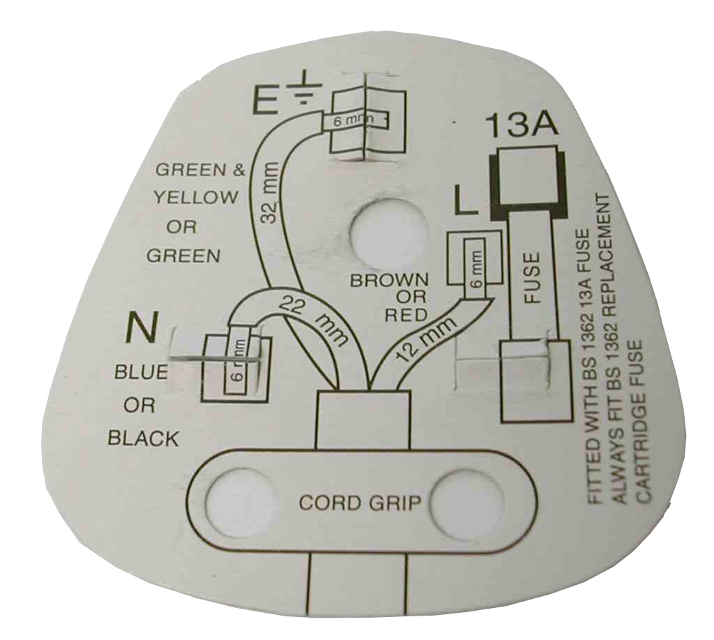 13A plug top wiring diagram