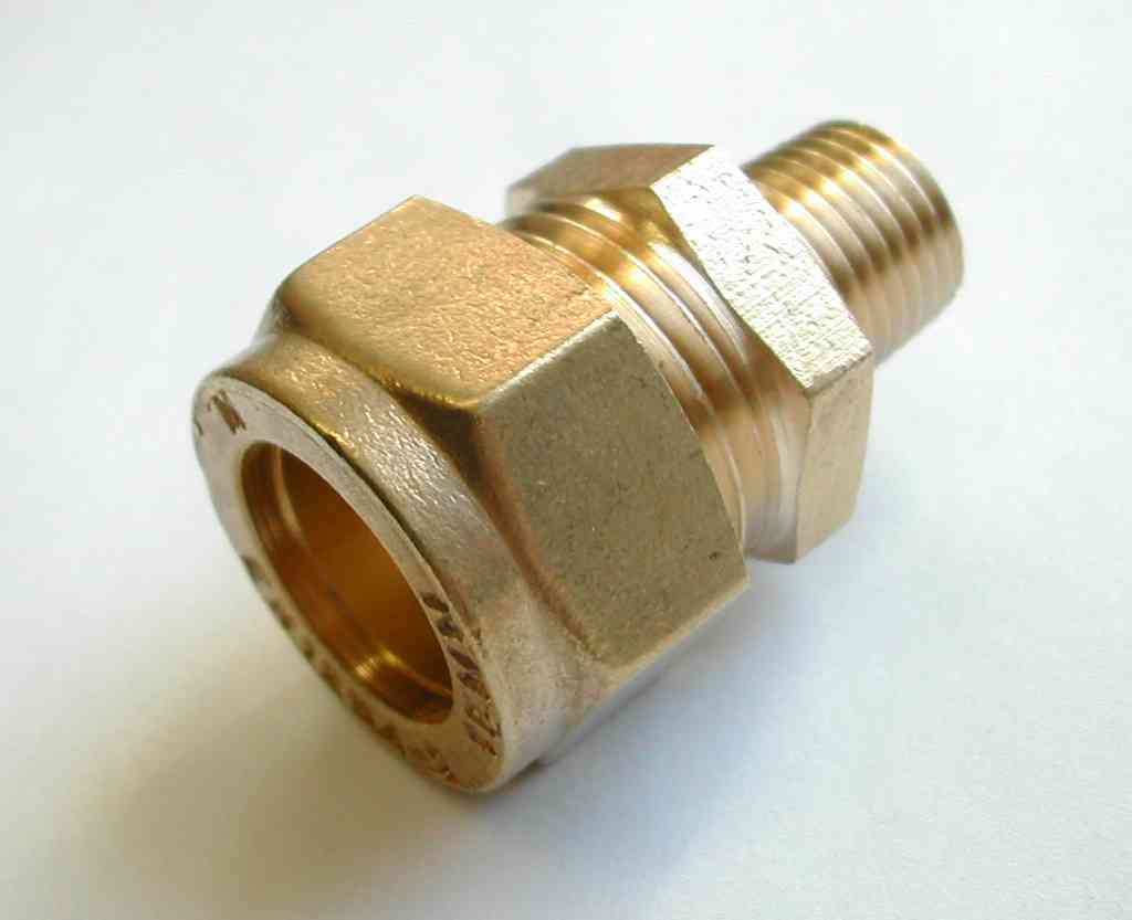 15mm Compression X 1 4 BSP Male Iron Adaptor Stevenson Plumbing 15mm-compression-x-1-4-bsp-male-iron-adaptor-stevenson-plumbing