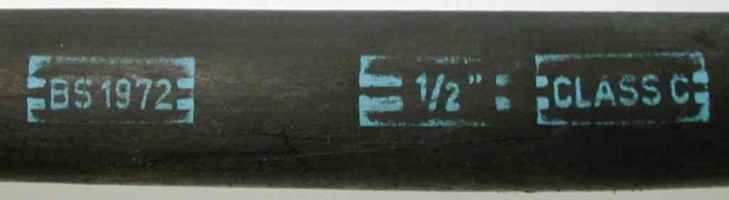 Half inch alkathene pipe BS1972