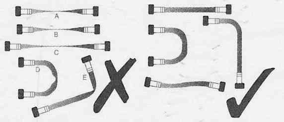 Flexi connector fitting diagram